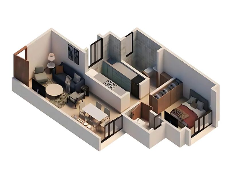 Sanskruti Emerald 1BHK